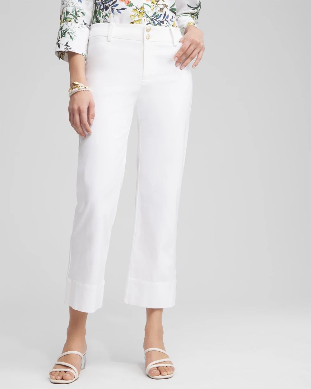 Trapunto Straight Leg Cropped Pants | Chico's